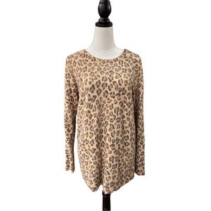 Soft Surroundings Animal Attraction Sweater M 2BQ99